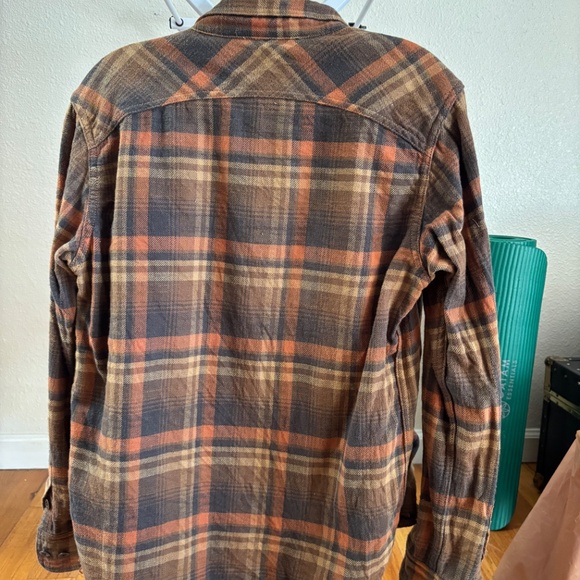 The Strike Gold Brown and Orange Flannel, Size Medium - Picture 3 of 8